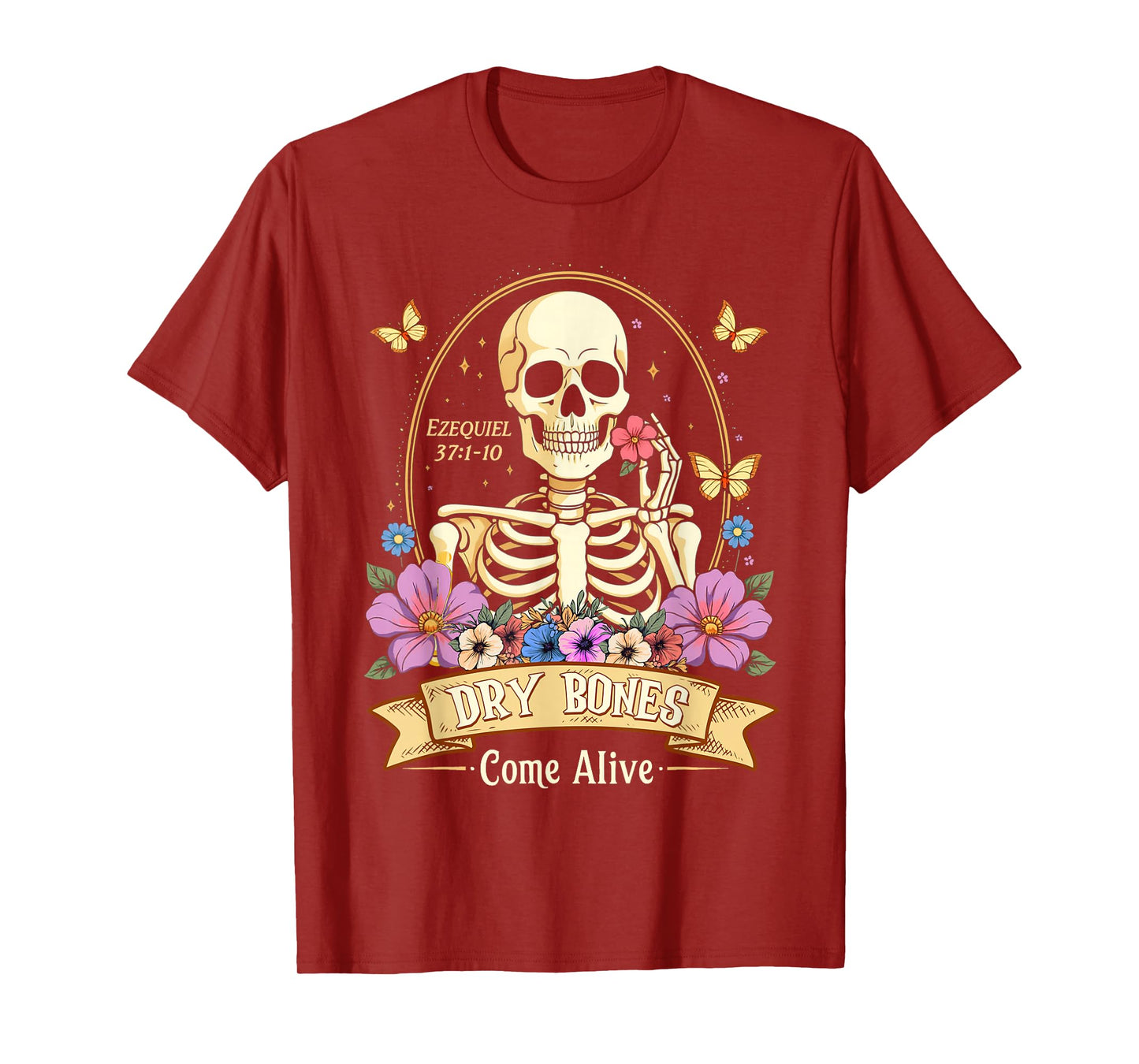 Dry Bones Come Alive Funny Skeleton Dancing T-Shirt