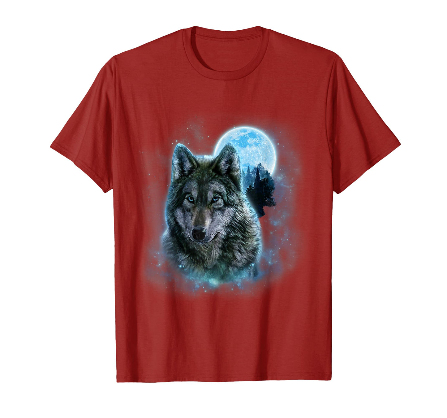 Wolf Howling at The Moon Wildlife Wolves Lovers Men T-Shirt