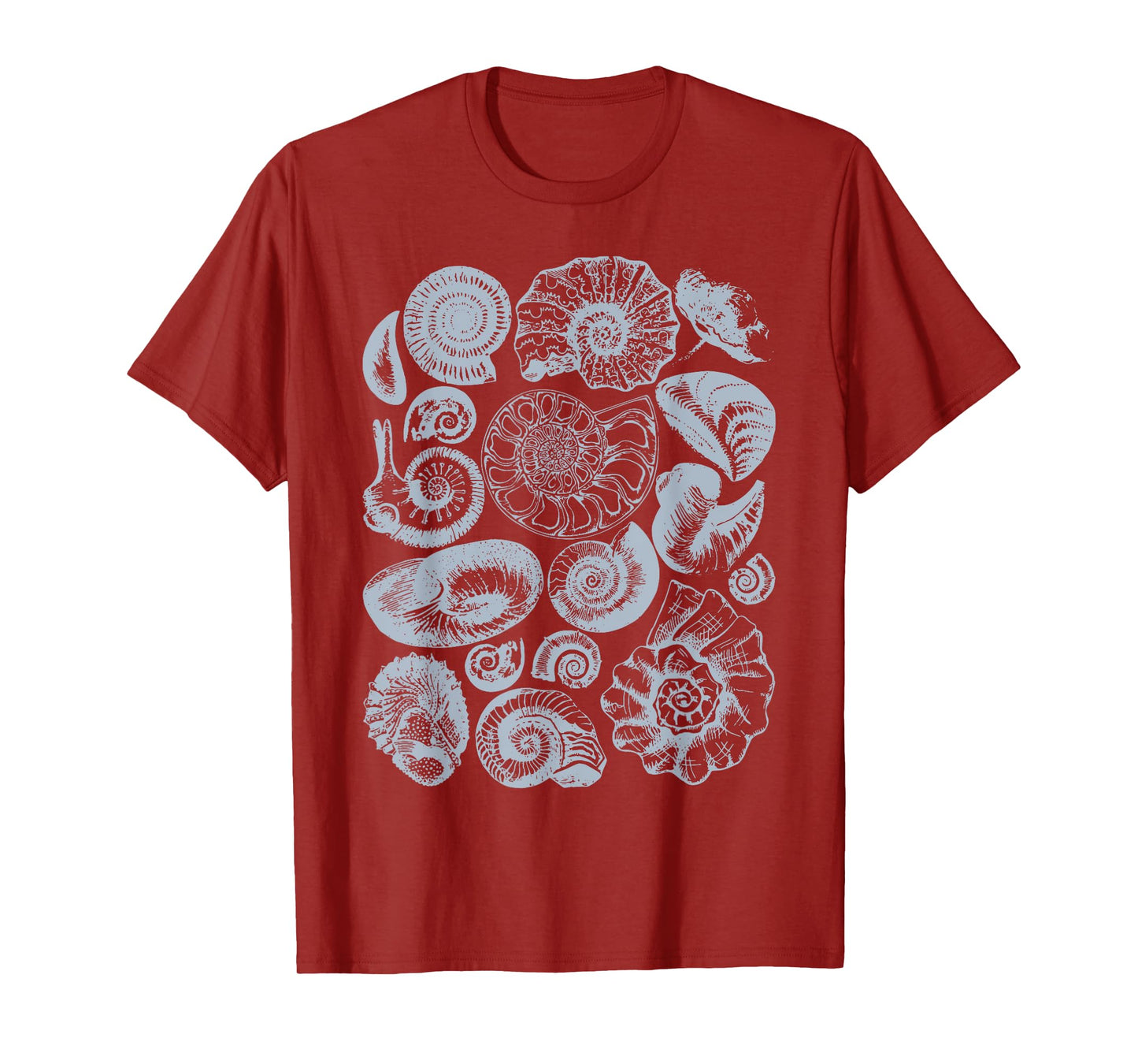 Vintage Fossil Nautilus Graphic Geology Biology Science T-Shirt