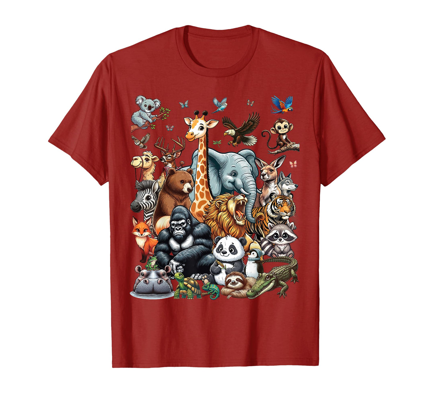 Zoo Animals Wildlife Safari Jungle Zoo Birthday Party T-Shirt