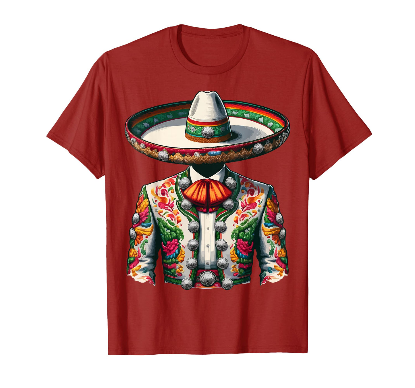 Vibrant Mexican Charro Suit Traditional Mariachi T-Shirt