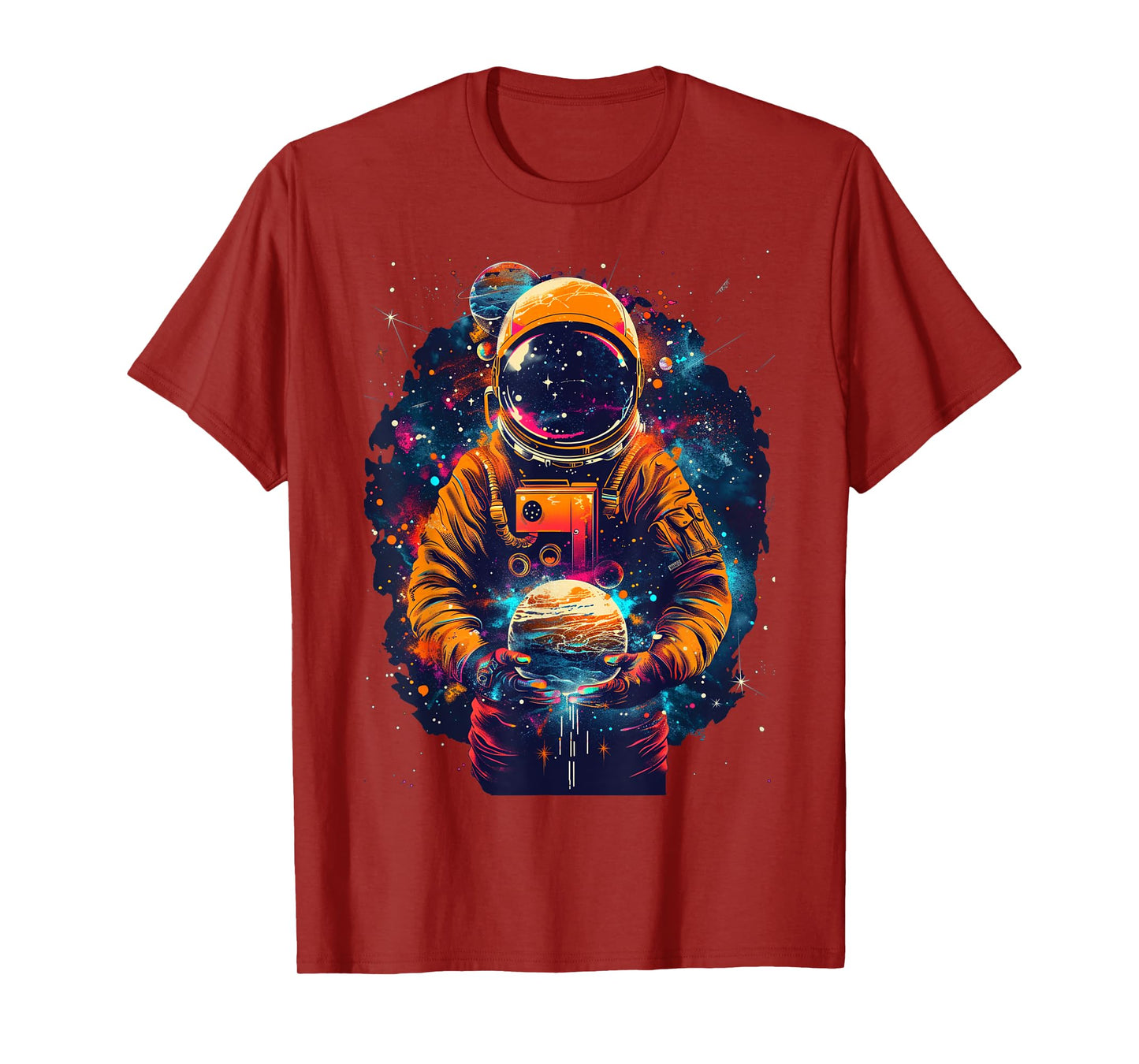 Astronaut STEM Planet Solar System Boys Girls Kids Graphic T-Shirt