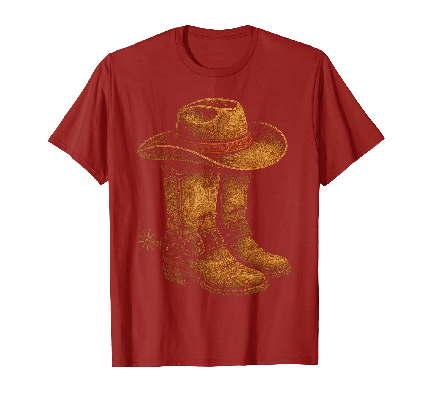 Cowboy Boots Texas Western Southern Country Wild West Rodeo T-Shirt