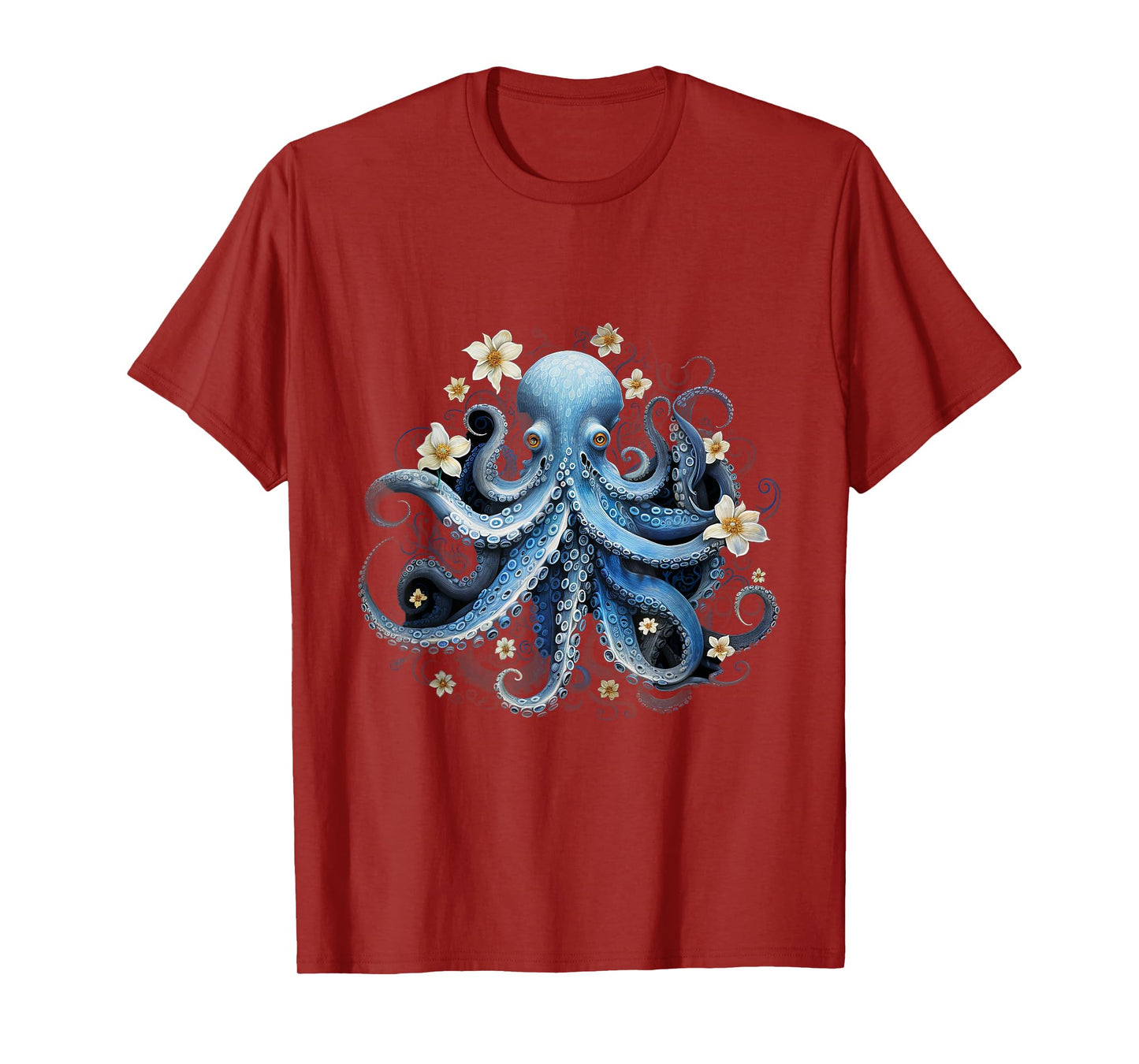 save Kraken blue octopus squid sea live save ocean earth day T-Shirt