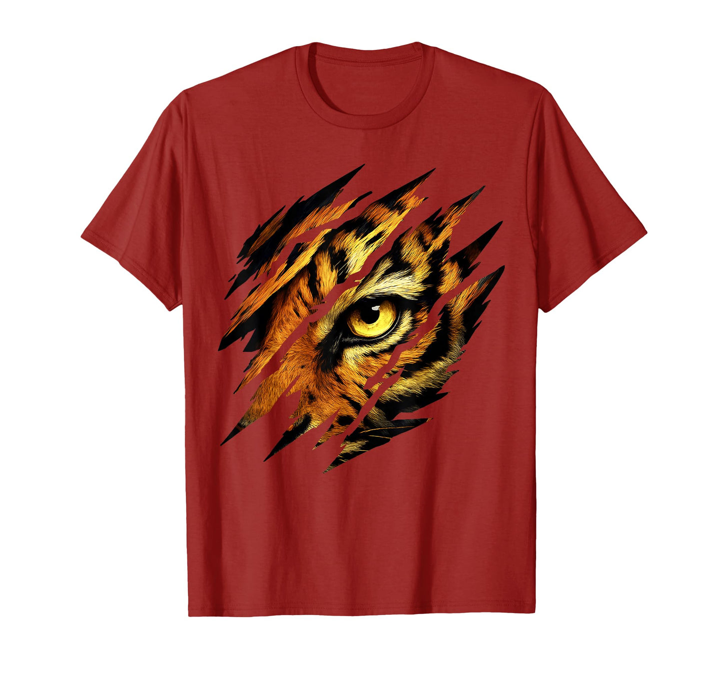 Fearless Tiger Eye Safari Zoo Wildlife Animal Zookeeper T-Shirt