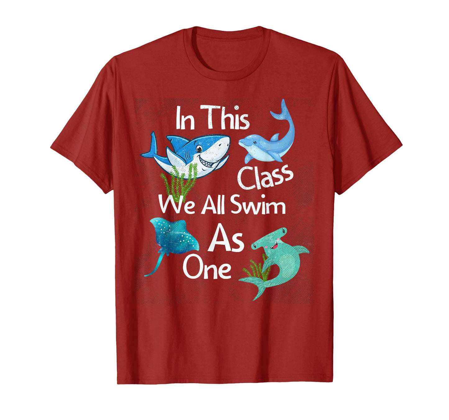 Back To School Shark Ocean Life Inclusive Elementary Teacher T-Shirt