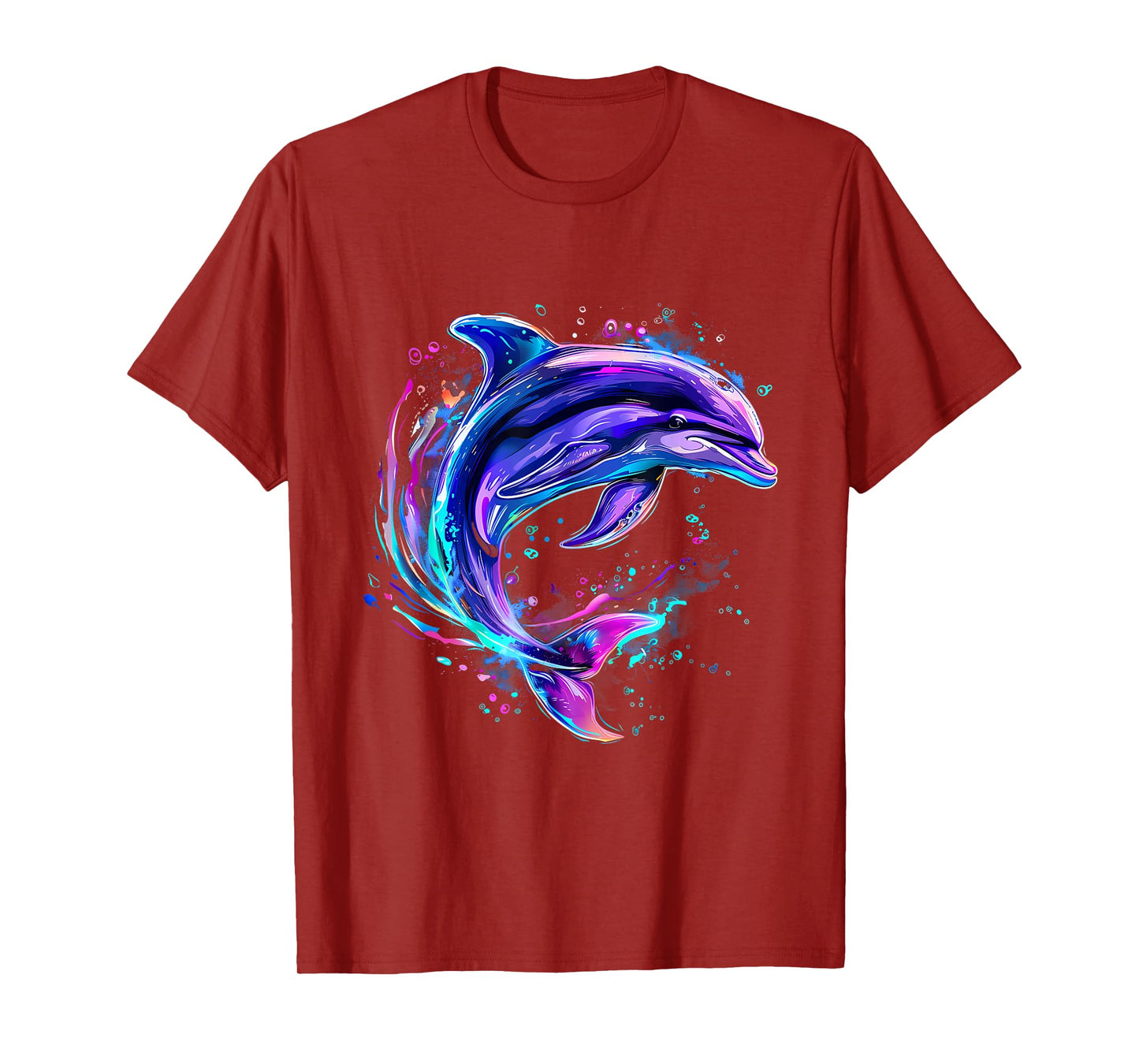 Dolphin Watercolor Sea Ocean Animal Ocean Sea Dolphin T-Shirt