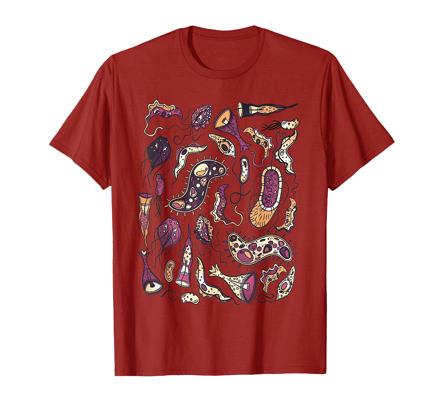 Microbiology Biology Science Bacteriophage Bacteria Anatomy T-Shirt