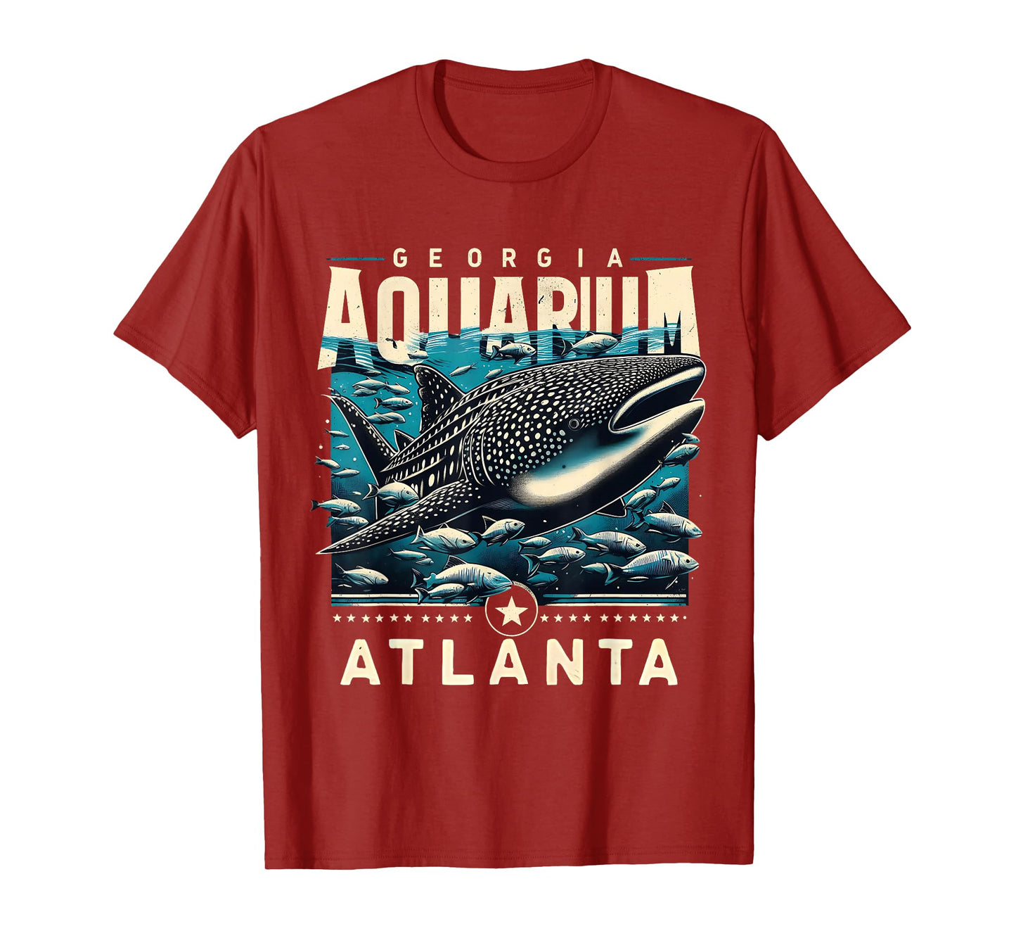 Whale Shark Ocean Life Atlanta Souvenir Art T-Shirt