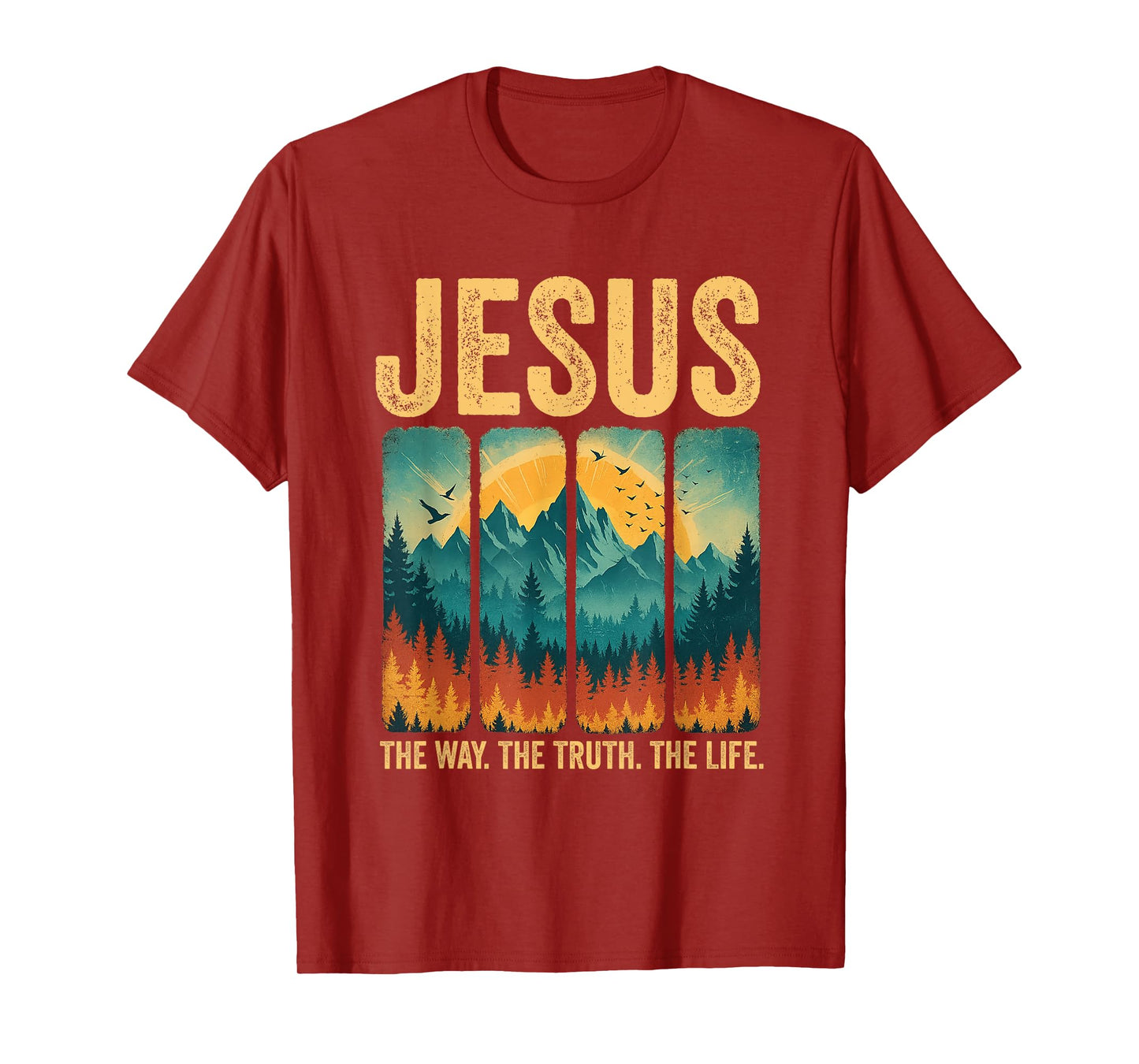 Jesus The Way Truth Life Women Men Kids Christian Worship T-Shirt