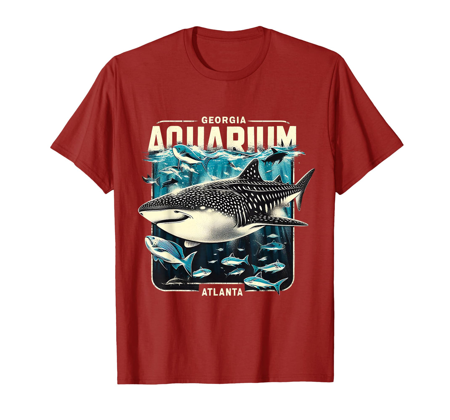 Whale Shark Ocean Life Atlanta Souvenir Art T-Shirt