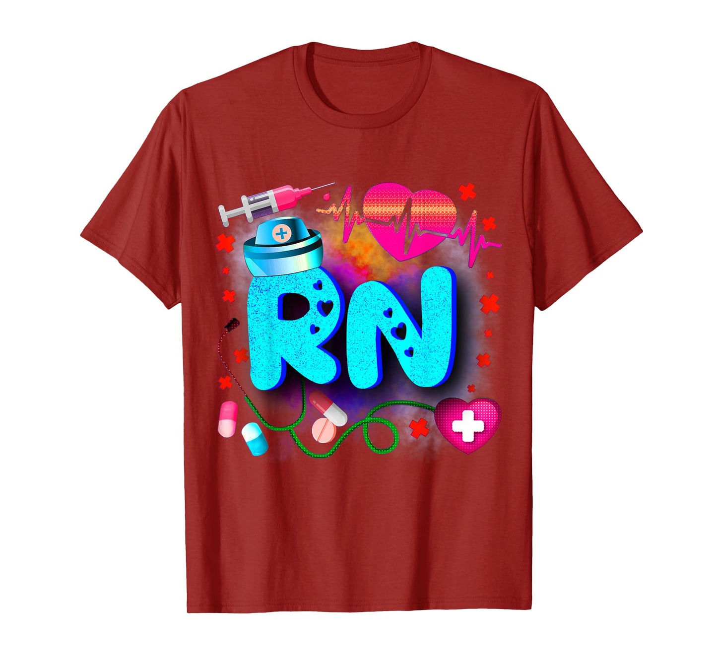 Registered Nurse RN - Tie Dye Registered Nurse Funny RN T-Shirt
