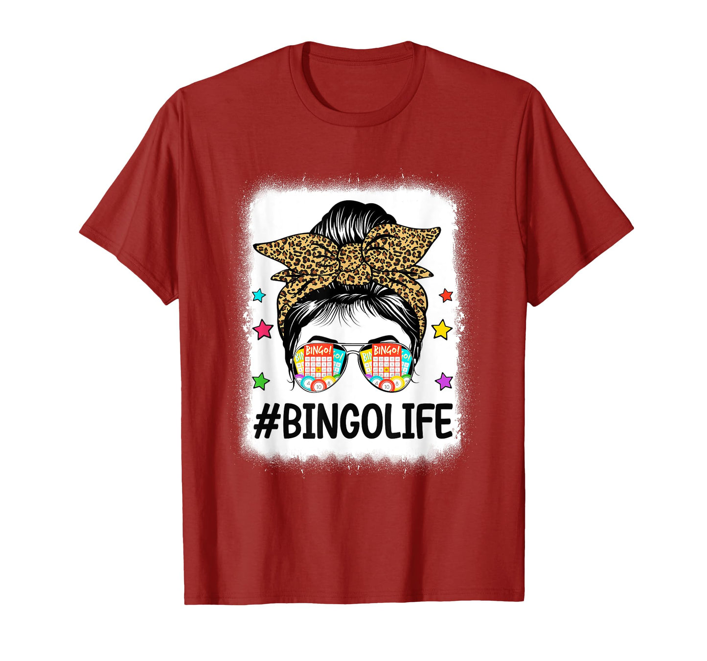 Funny Bingo Life Bingo Messy Buns Gambling Womens Bingo T-Shirt