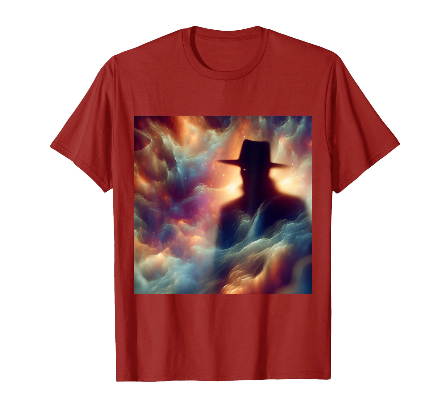 The Hat Man Shadow Person Nightmare Paranormal Horror Print T-Shirt