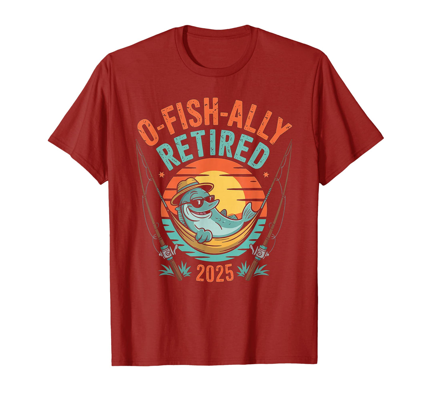 O-Fish-Ally Retired 2025 Funny Retirement Design T-Shirt