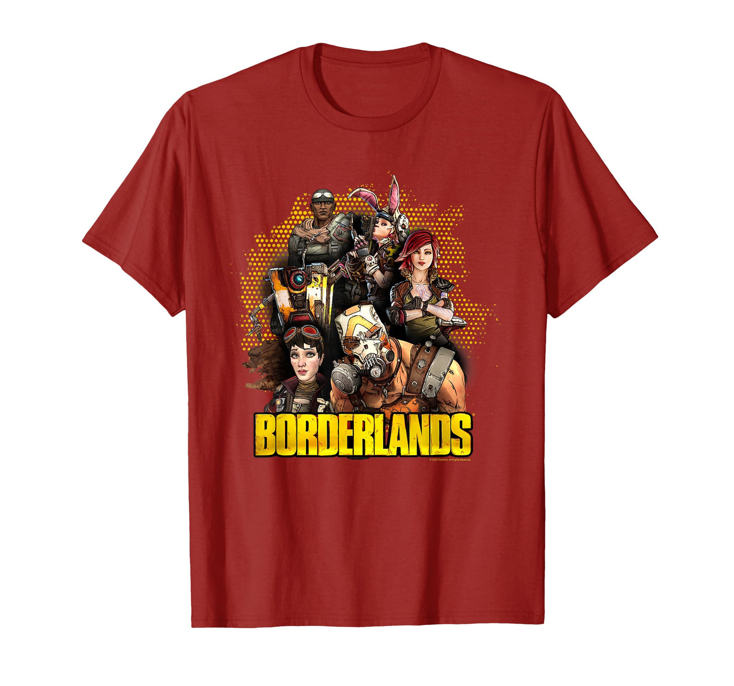 Borderlands Full Cast Collage with Logo Video Game T-Shirt