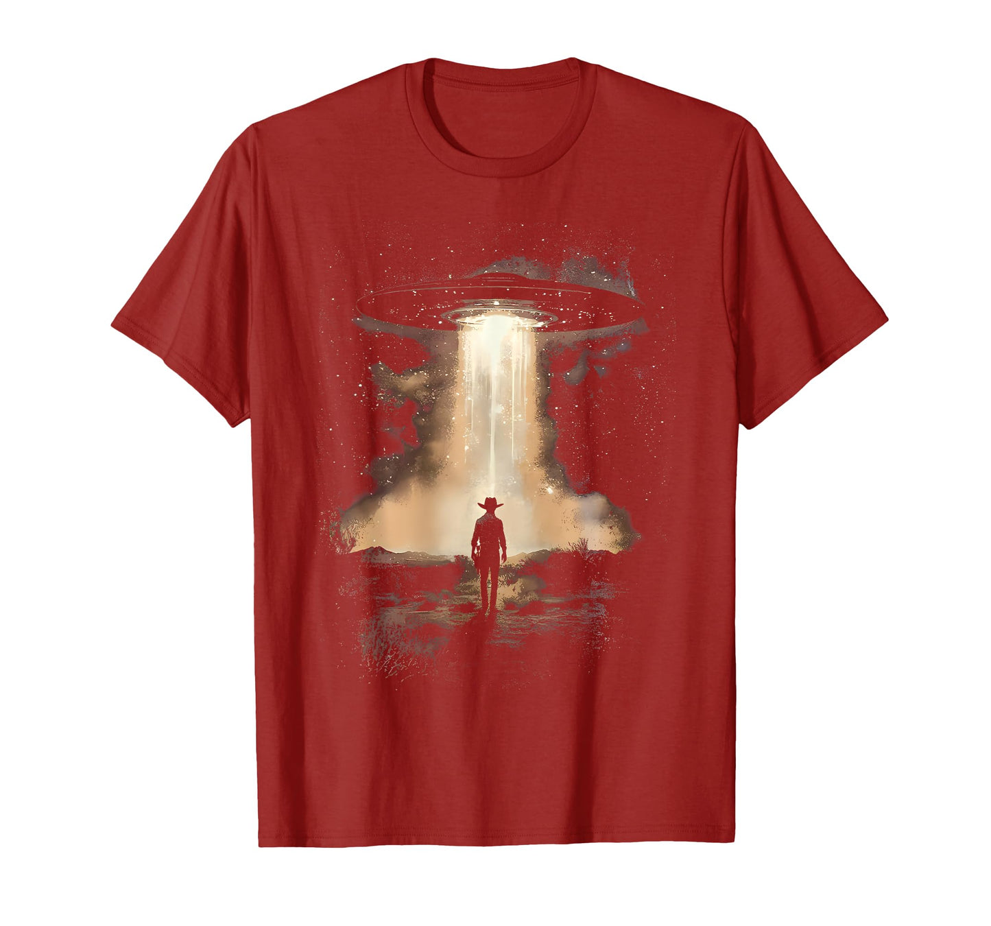 UFO Cowboy Retro Western Country Vintage Rodeo Wild West T-Shirt