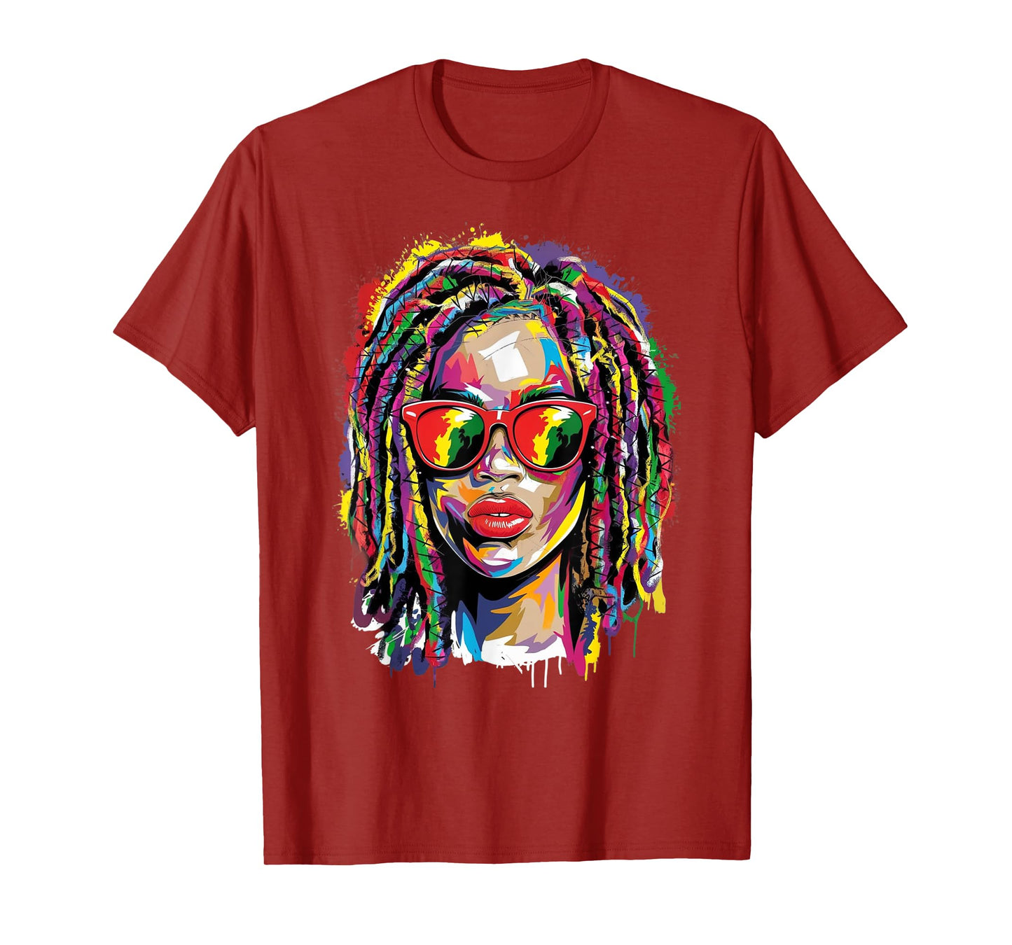 Loc'd and Dope Black History American Afro Girl Motivation T-Shirt