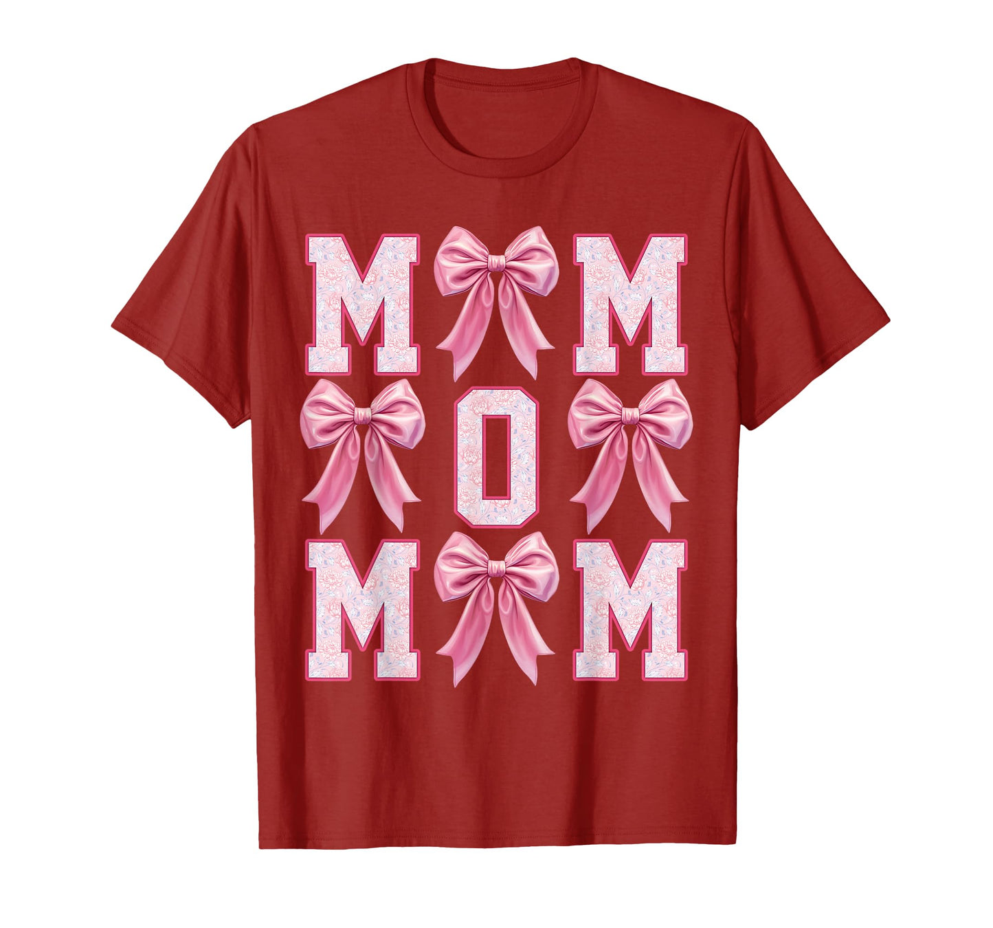 Mom Coquette Pink Bow Floral Mother's Day Mom T-Shirt