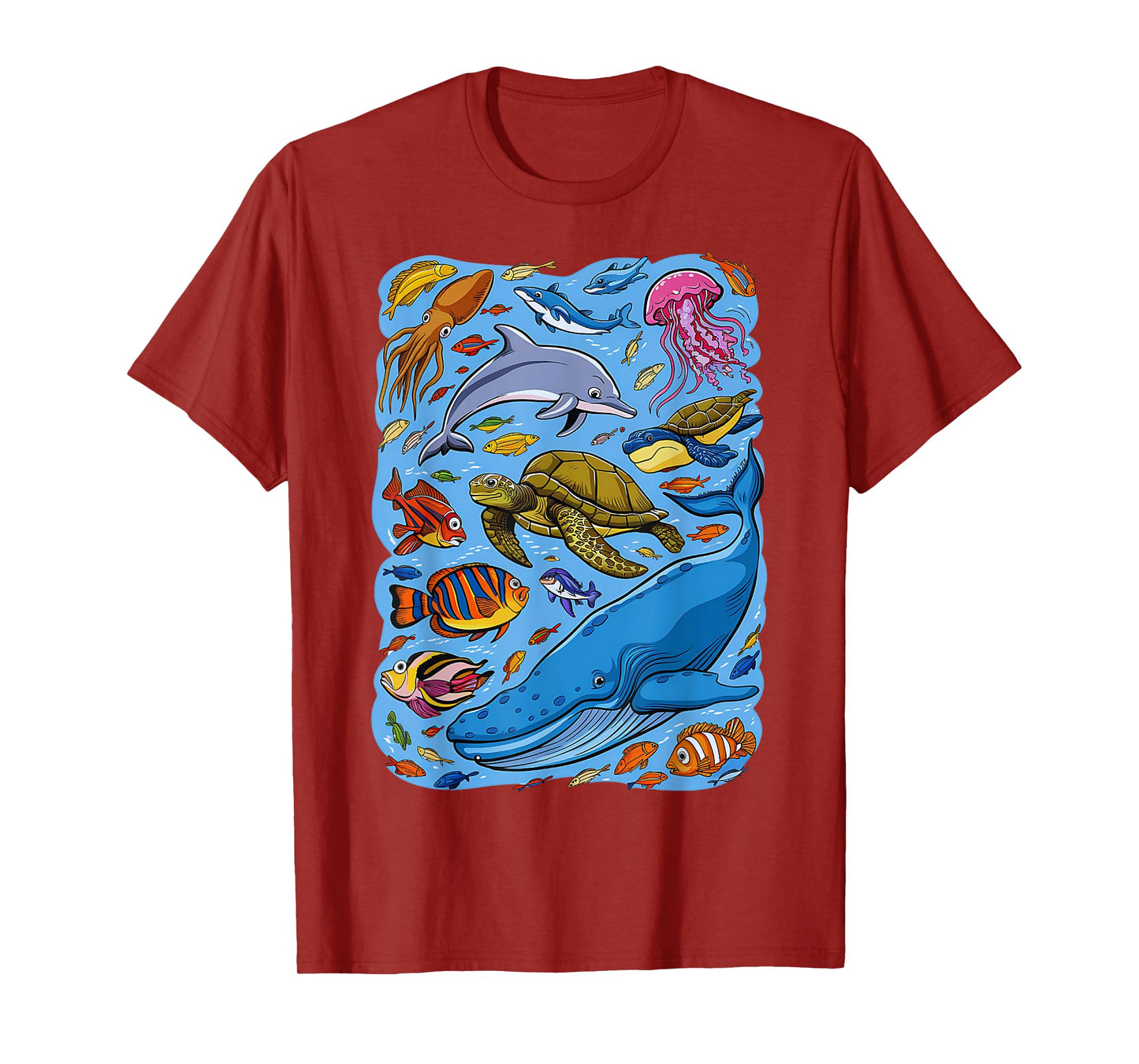 Sea Creature Animal Marine Ocean Life Kids Boys Teens T-Shirt