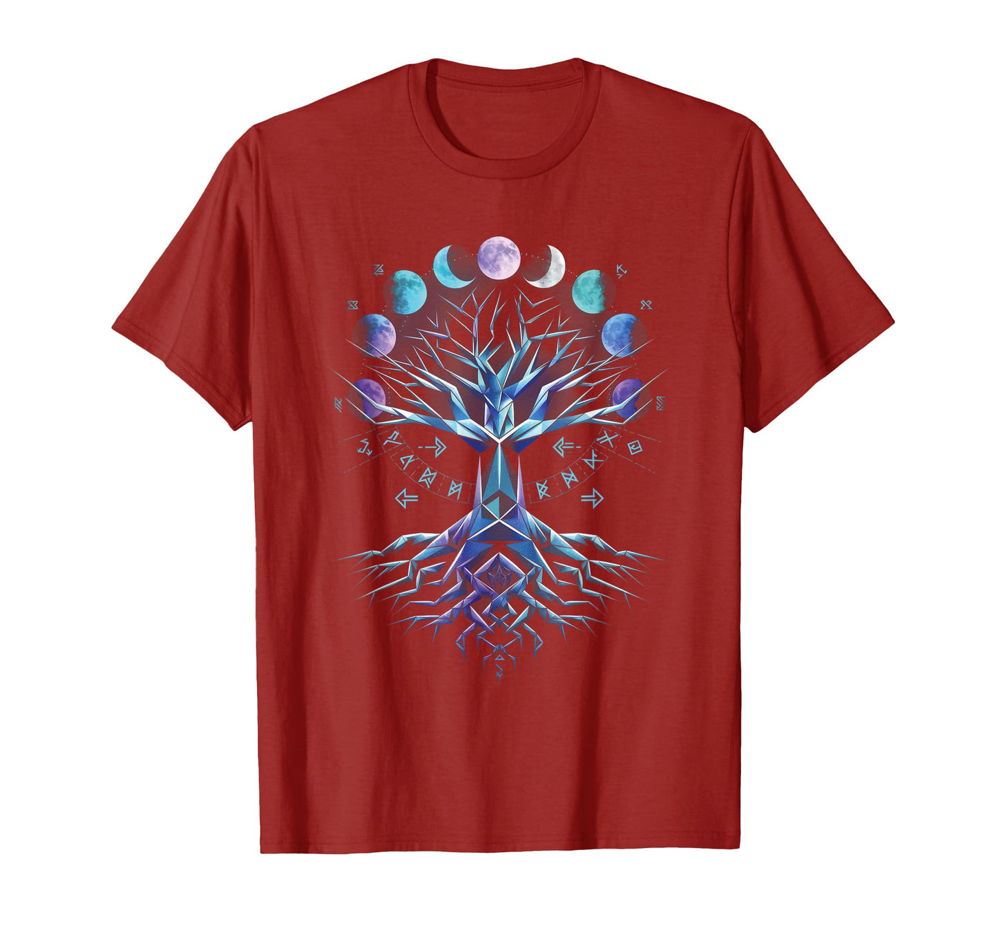 Yggdrasil Norse Tree Life Phases Viking T-Shirt
