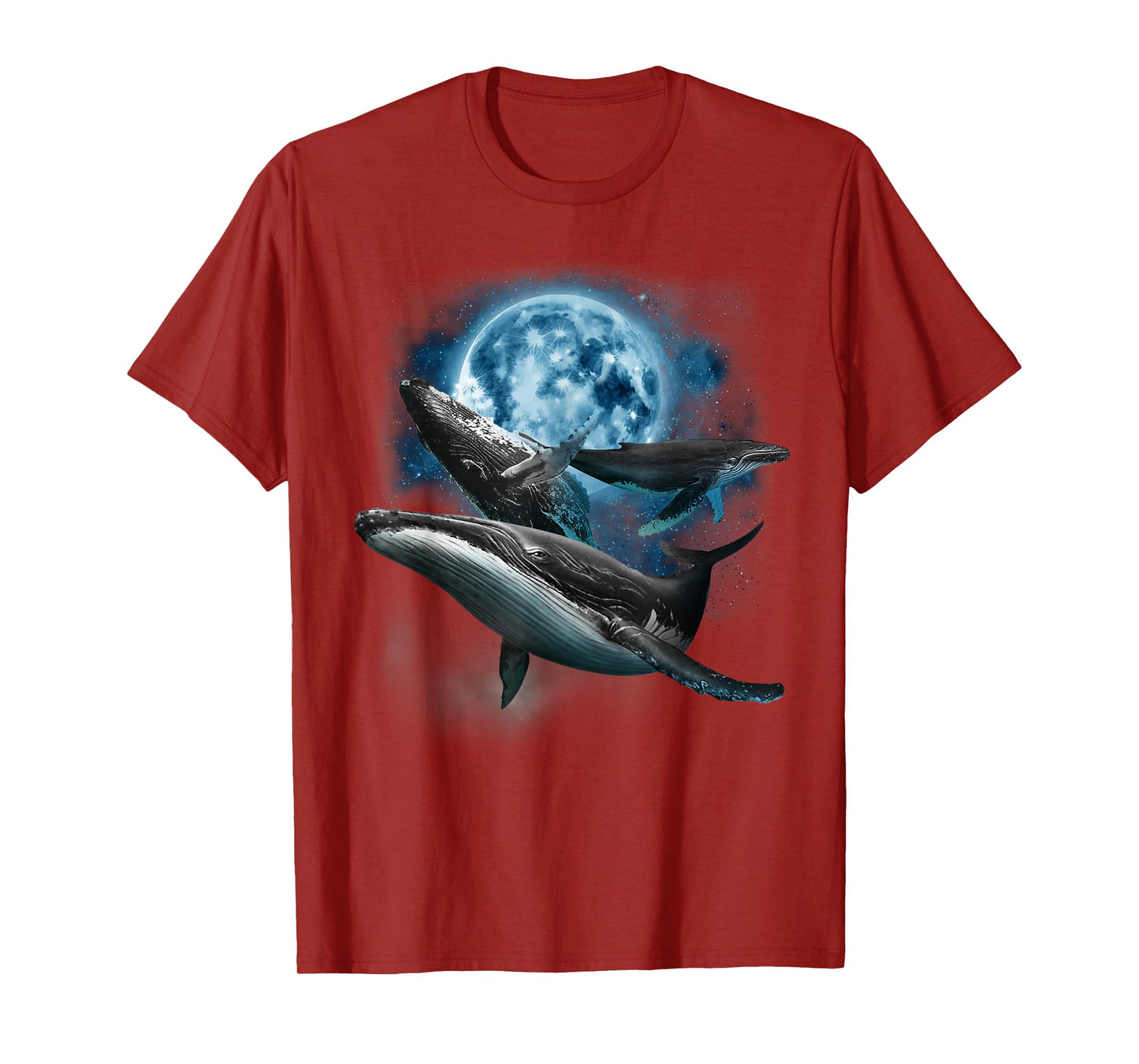 Humpback Whale Shirt - Howling at the Moon Humpback Whale T-Shirt