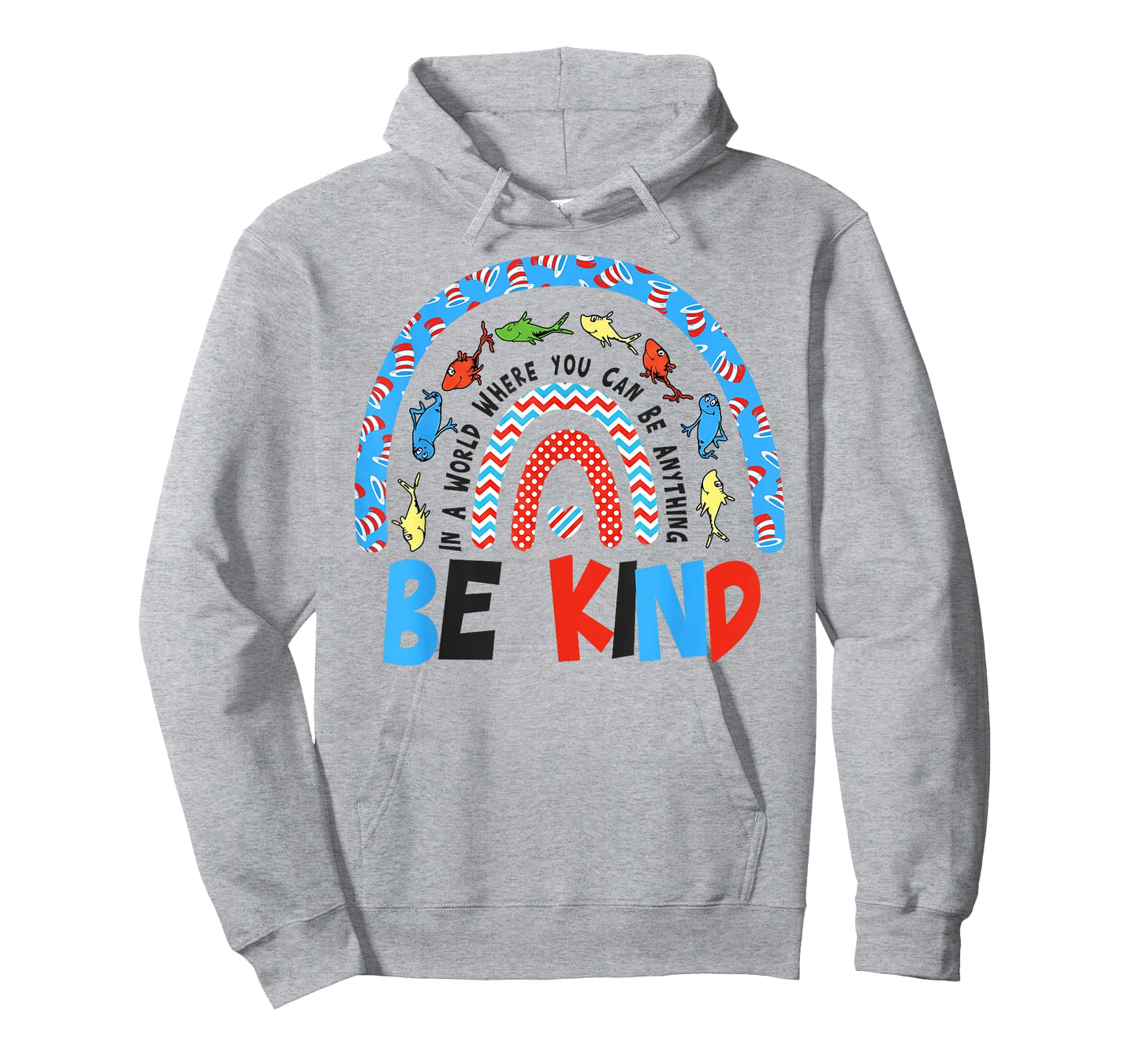 Autism Awareness Be Kind Why Fit in Doctor Teacher Cat Hat T-Shirt - Hoodie | Ash