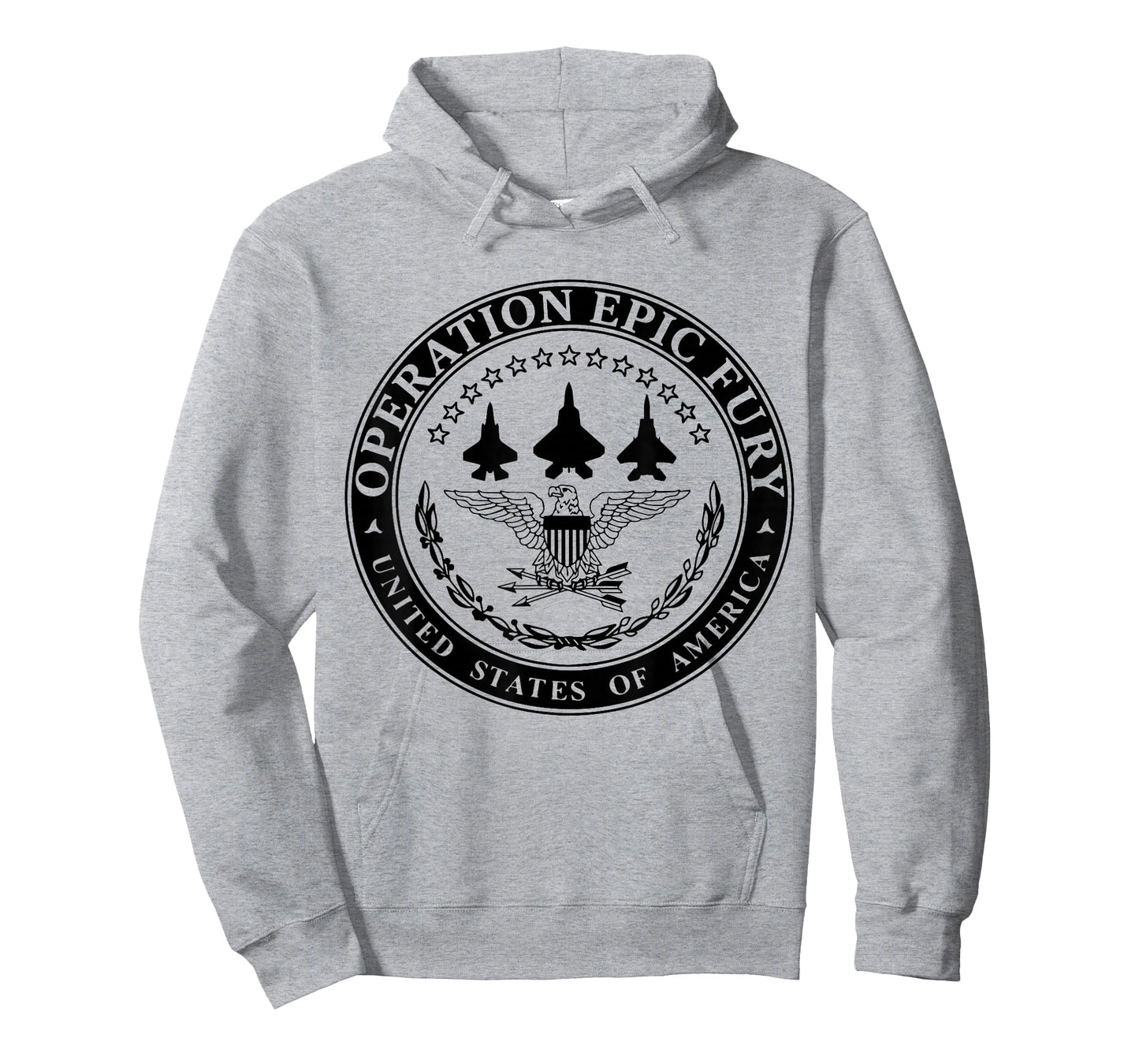 Operation Epic Fury USA T-Shirt - Hoodie | Ash