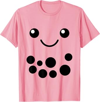 Strawberry Milk Bubble Tea Outfit Boba Tea Halloween Costume T-Shirt
