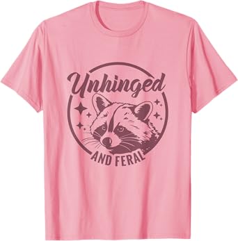 Unhinged And Feral Raccoon Outfit Toddler Vintage Baby Girls T-Shirt