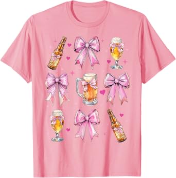 Craft Beer Brewer Brewery Homebrew IPA Girl Coquette Bow Mom T-Shirt