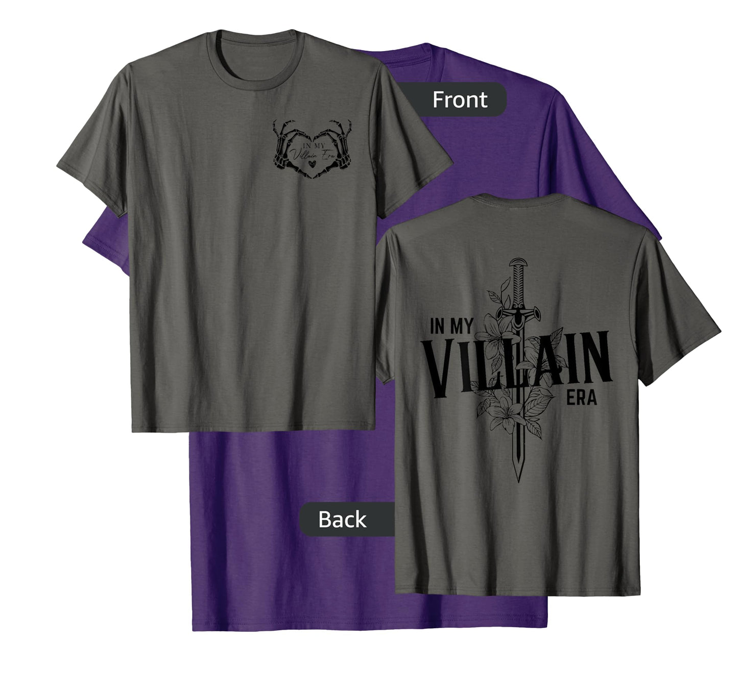 Double Sided Dark Romance Enemies To Lover In My Villain Era T-Shirt
