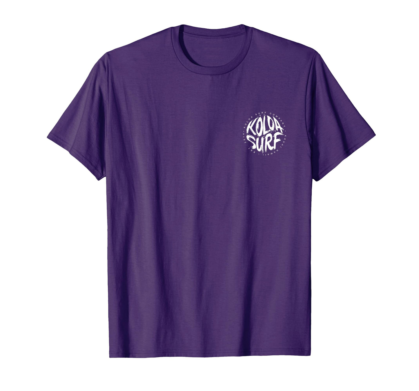 Koloa Surf White Brush Logo Lightweight, Graphic T-Shirt