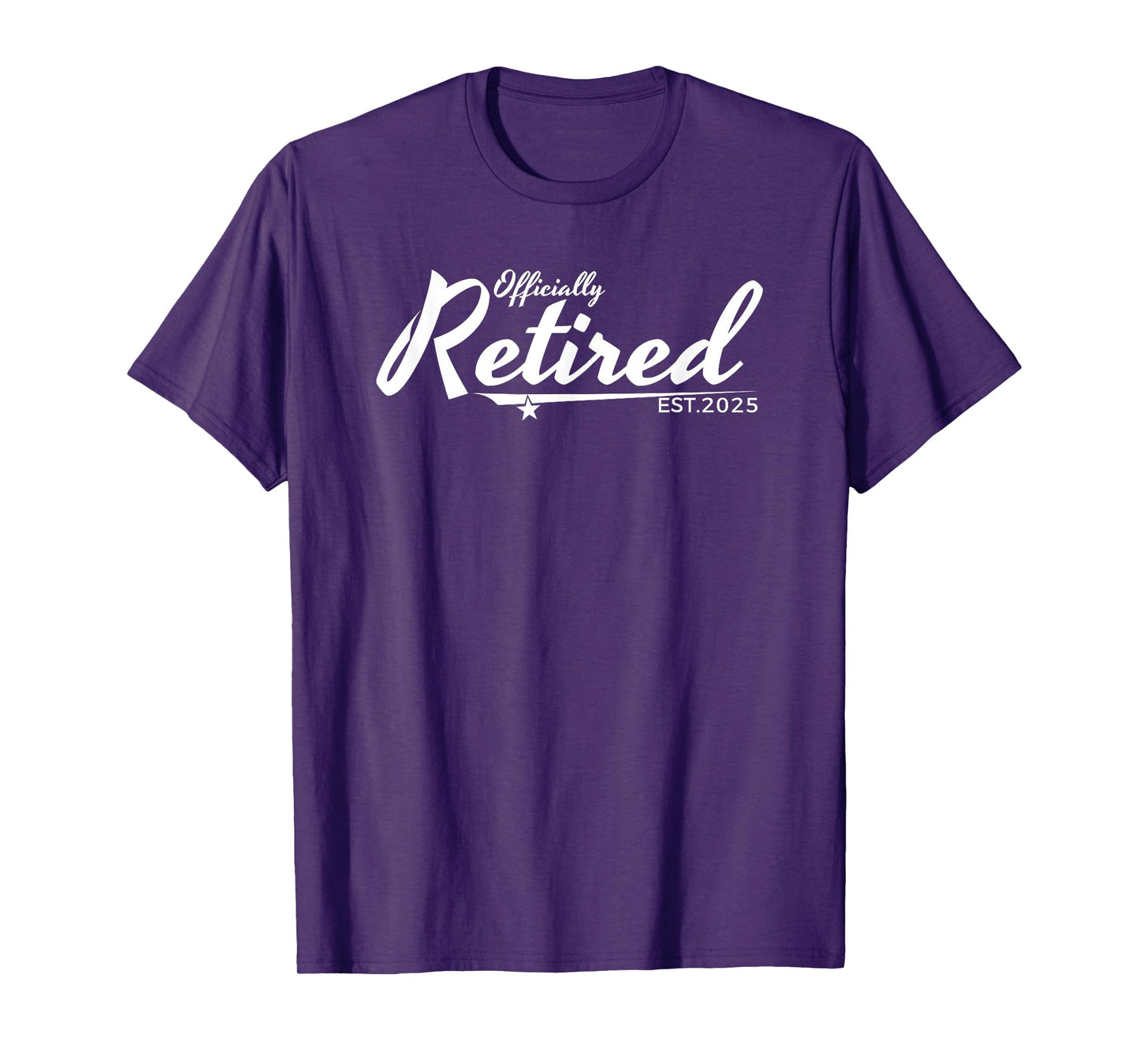 Officially Retired Est. 2025 Funny Retirement Design T-Shirt