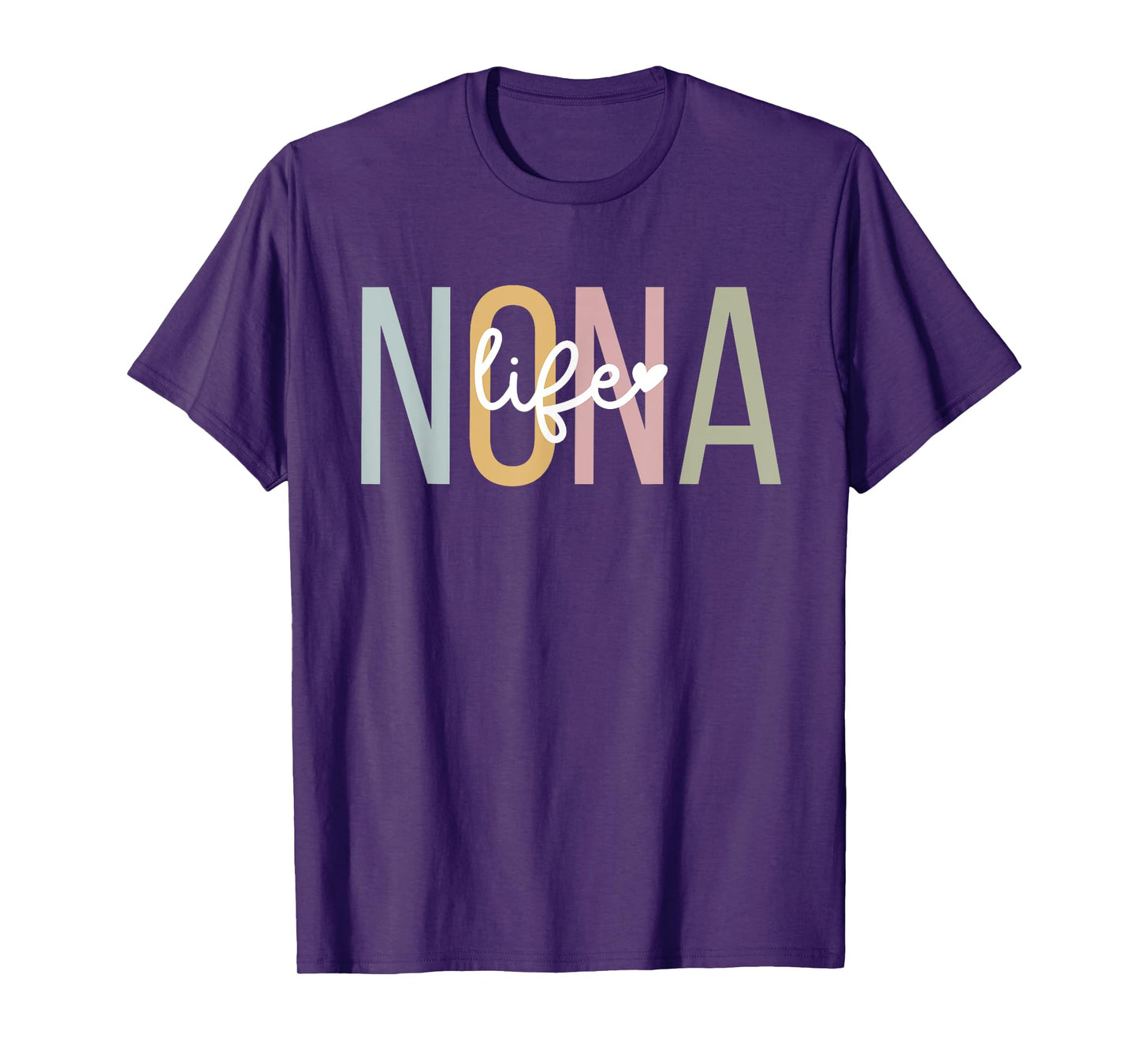 Nona Life Nona Grandma Nona Grandmother T-Shirt, Small, Black