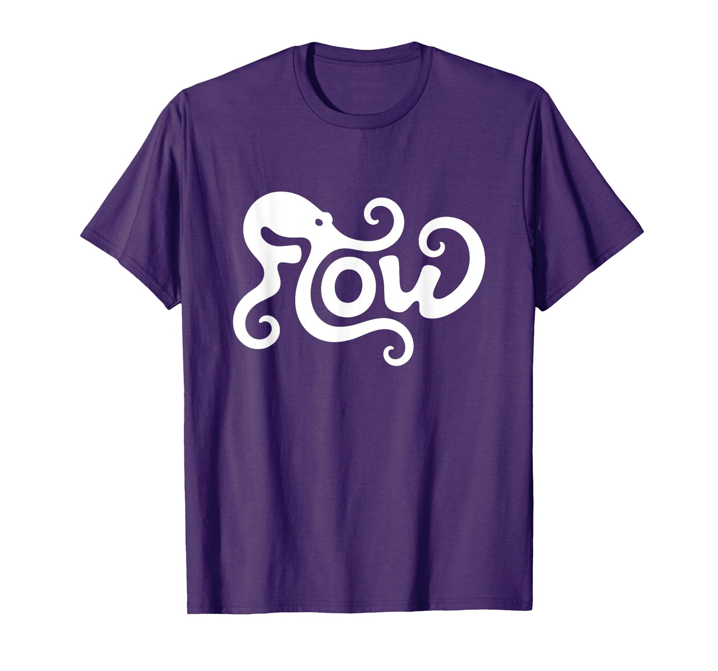 Flow Octopus Word Art - Flow State Calm & Creativity T-Shirt