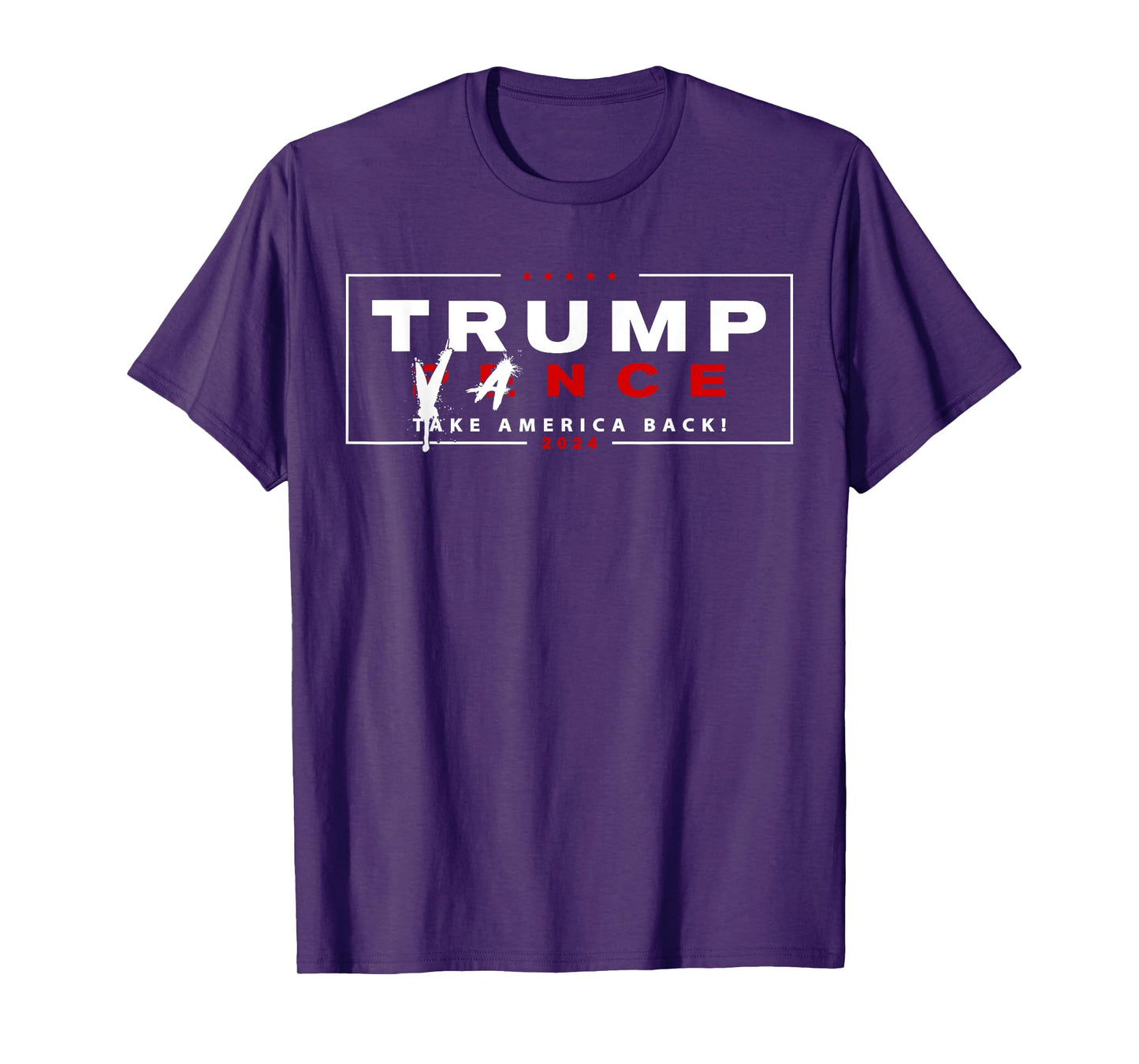 Trump Vance 2024 Vice President Pence Name Crossed Out Funny T-Shirt