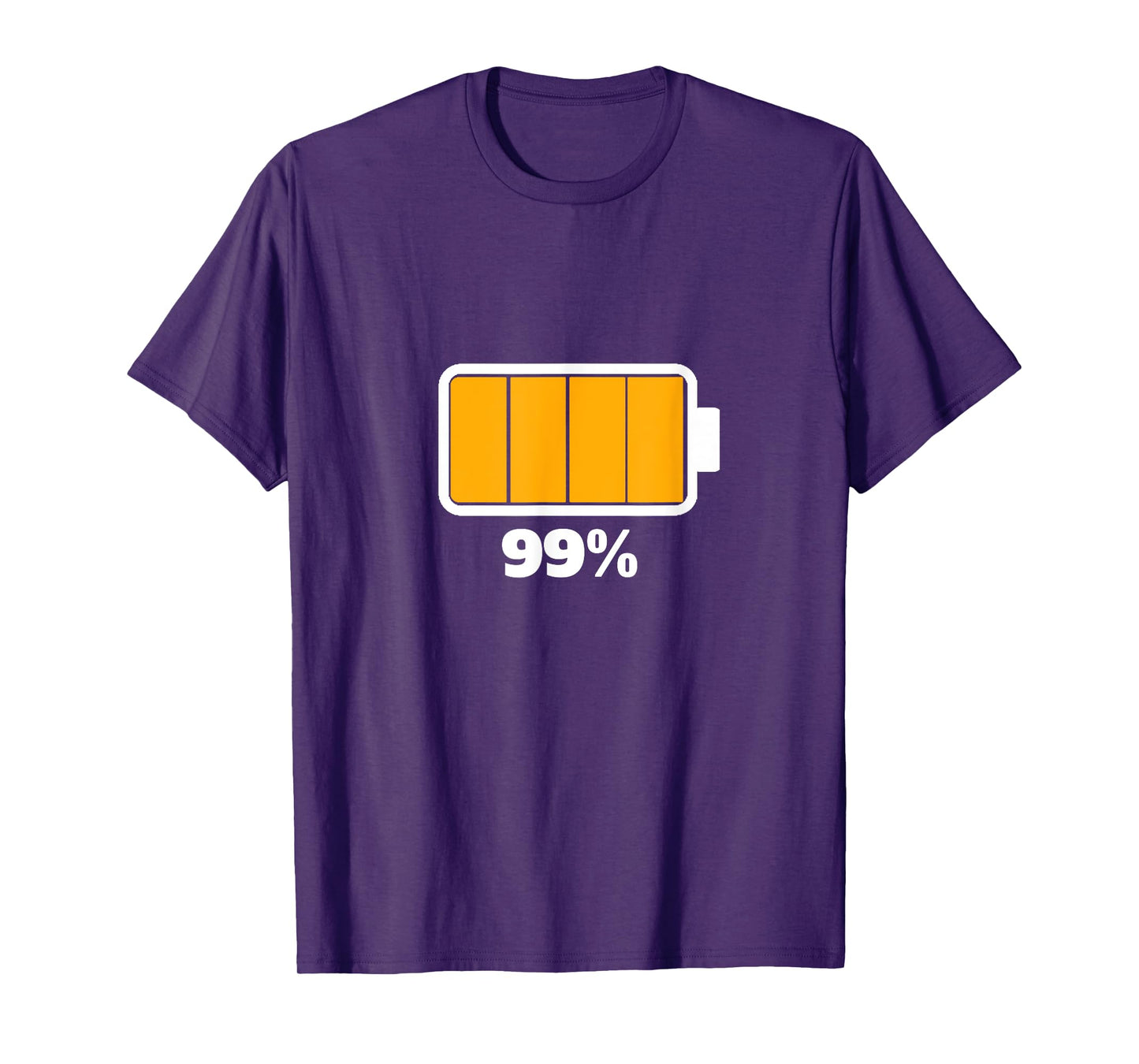 Battery 99 % [99% remaining] Battery full tshirt battery low T-Shirt