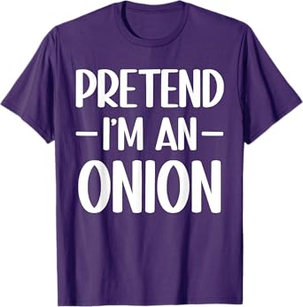 Pretend I'm an onion Halloween costume, red onion costume T-Shirt