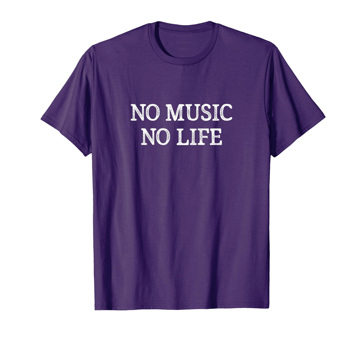 No Music - No Life - Vintage Style - T-Shirt