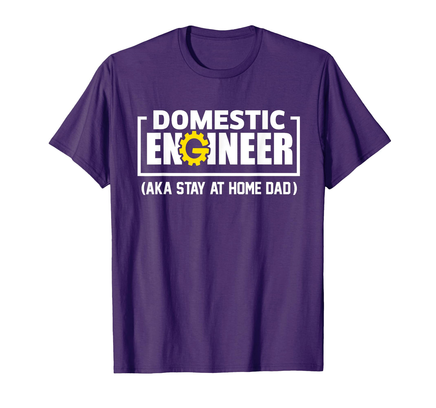 Funny Husband Domestic Engineer Stay at Home Dad Fathers day T-Shirt