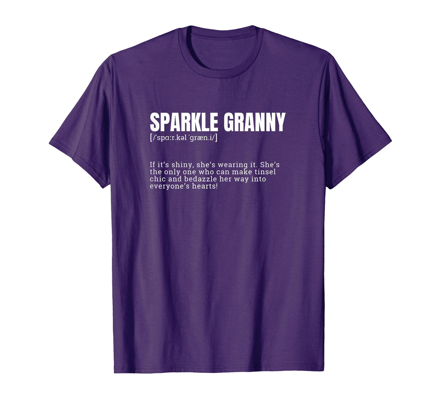 Funny Sparkle Granny Hearts Defintion T-Shirt