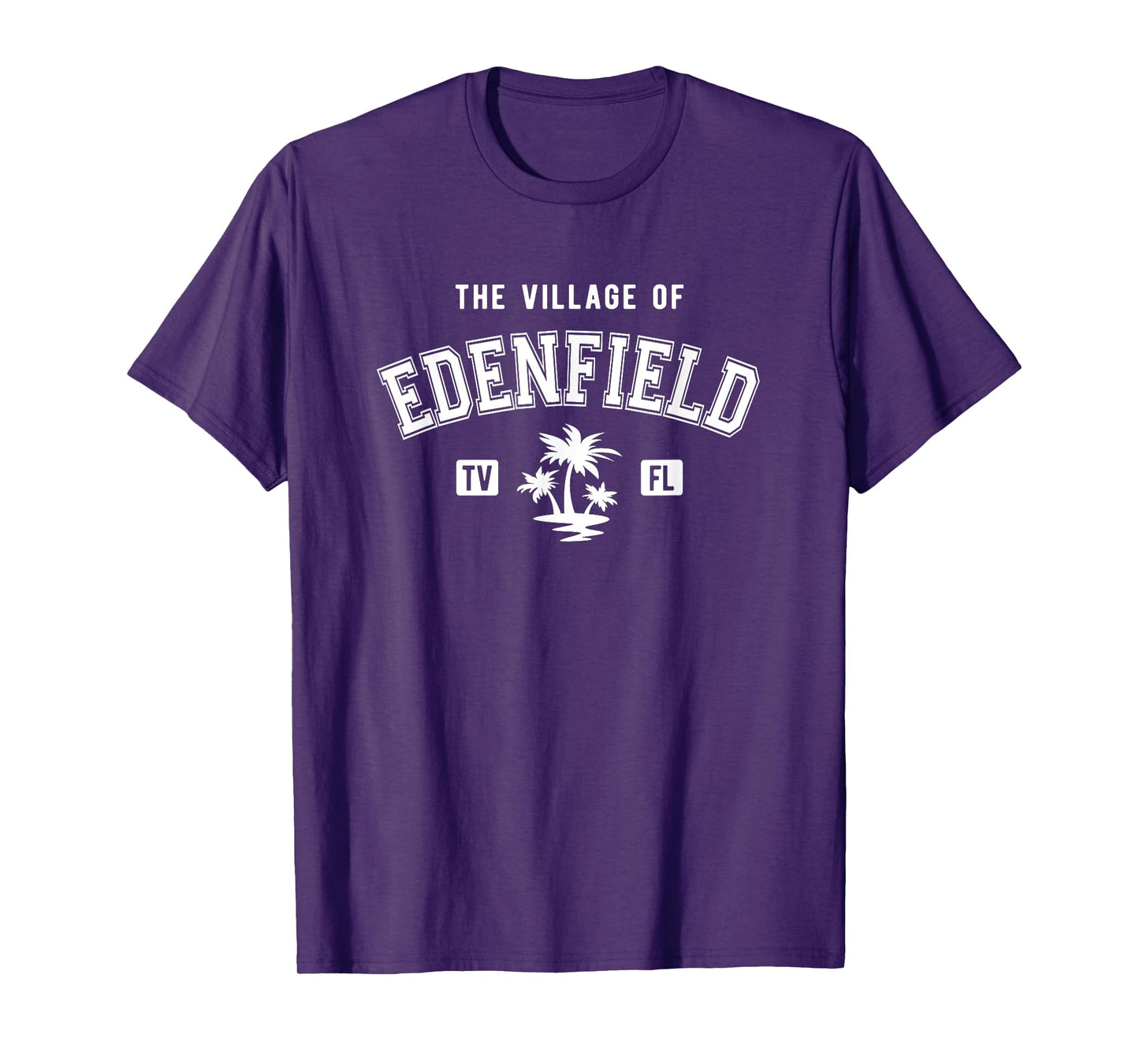 The Village of Edenfield Classic Style Palm Trees Design T-Shirt