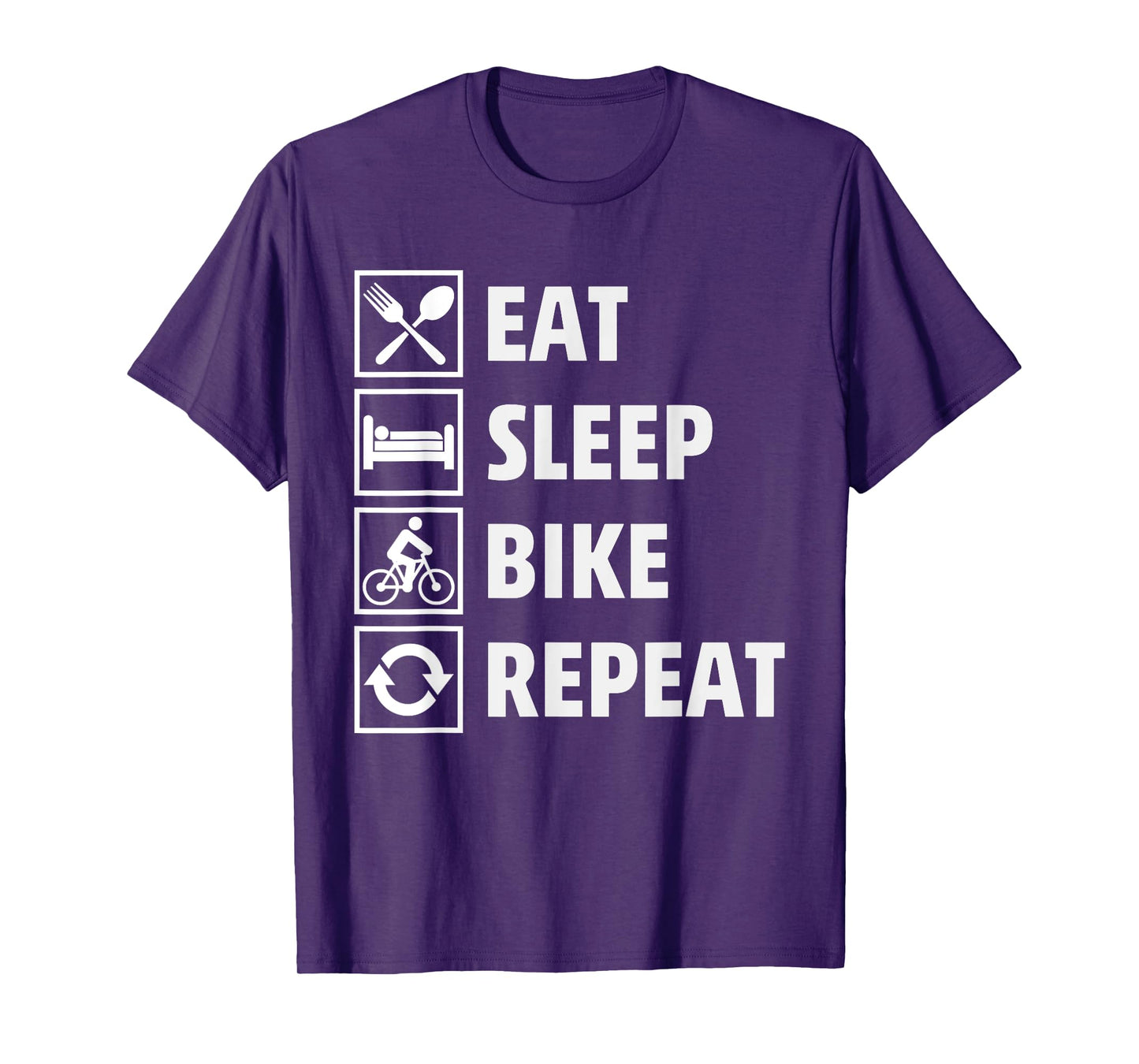 That Says Eat Sleep Bike Repeat - Cycling Life Forever T-Shirt