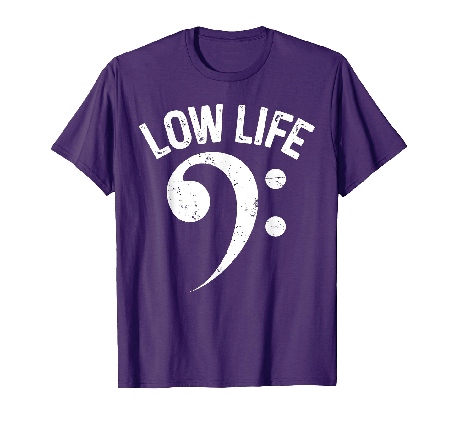 Vintage Funny Low Life Classic Bass Clef Music Lover T-Shirt