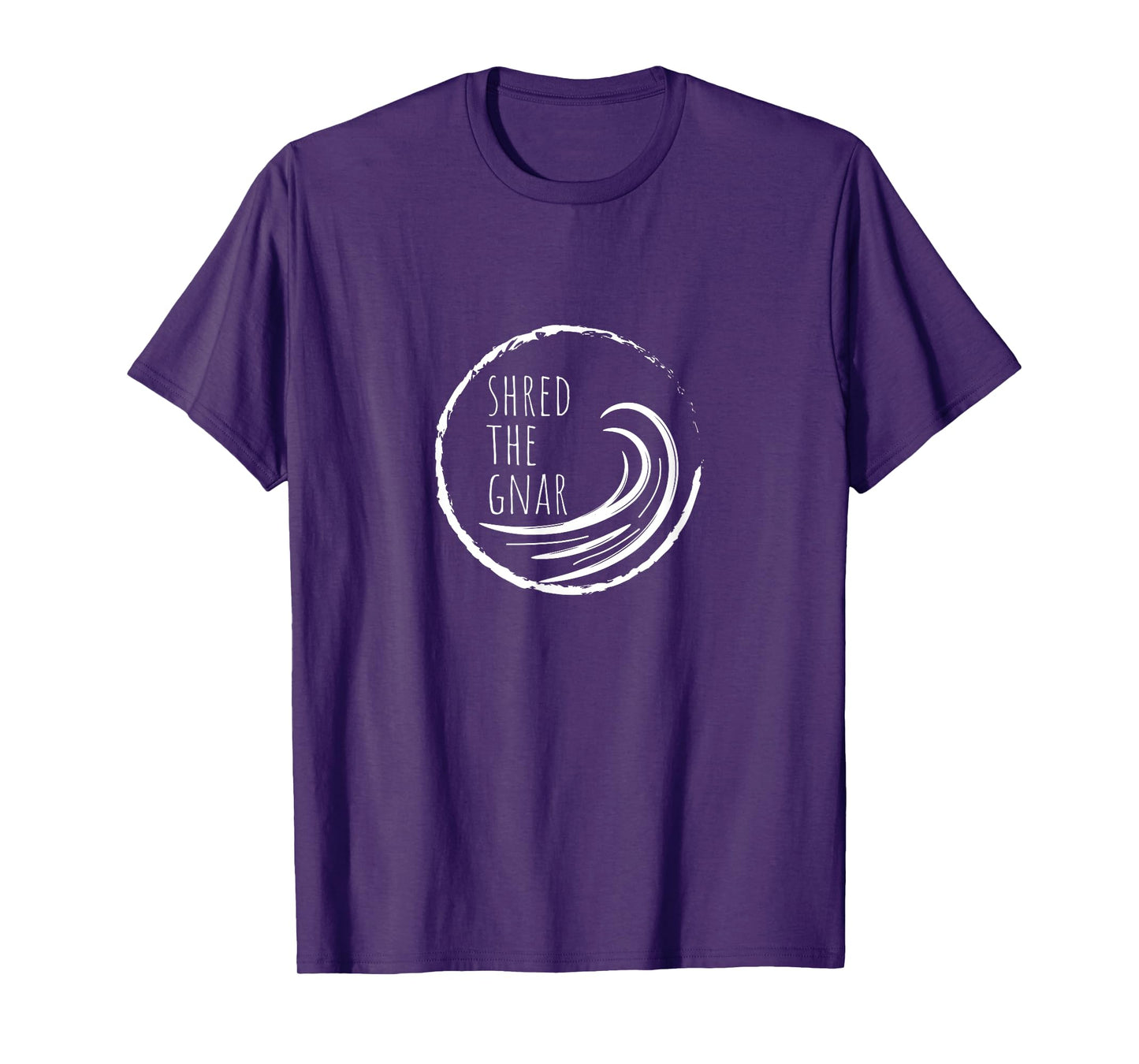 Shred the gnar – Minimalist Design 4 Surf and Nature Lovers T-Shirt