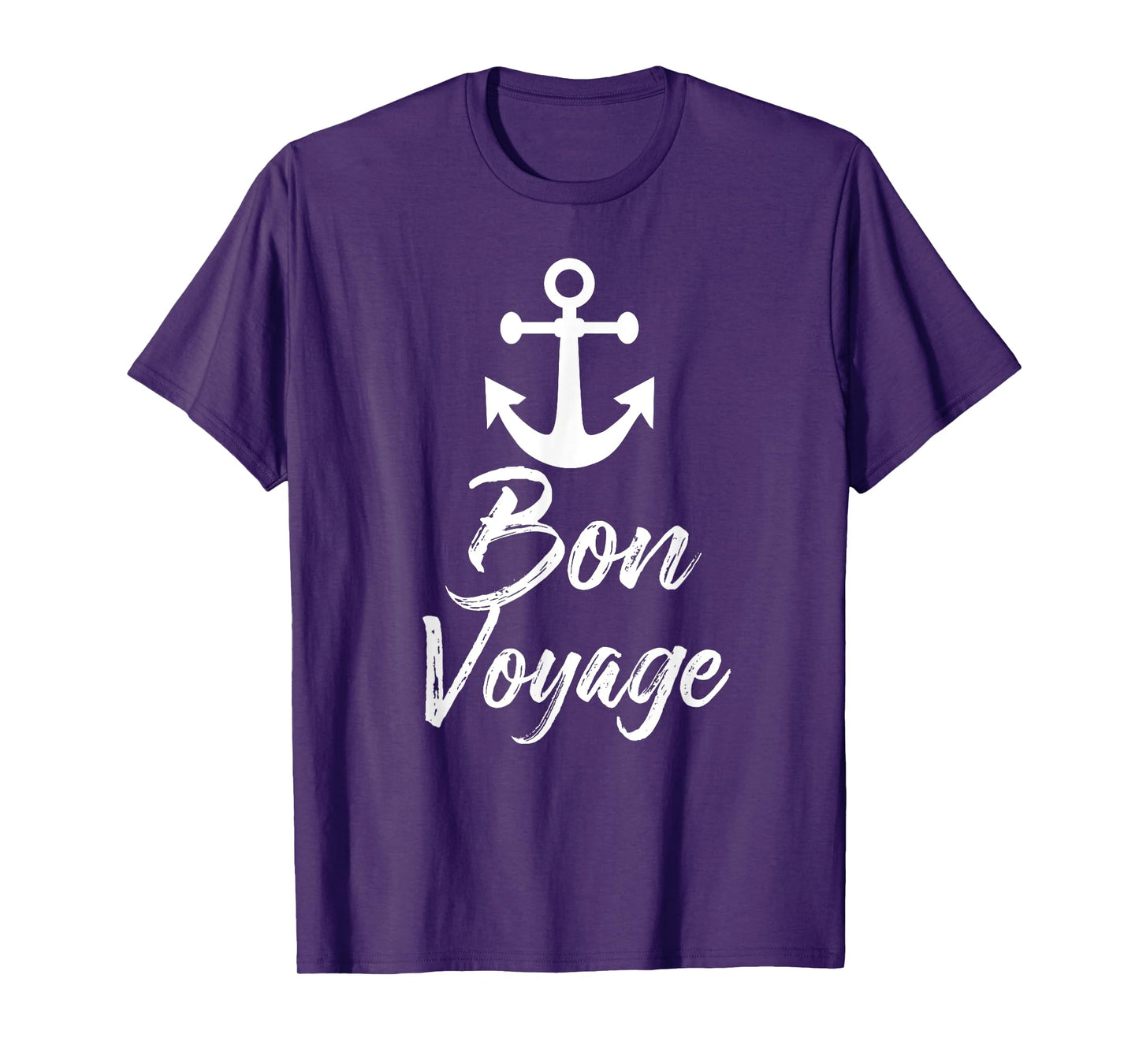 Bon Voyage Nautical Anchor Cruise Ship Graphic For Cruisers T-Shirt