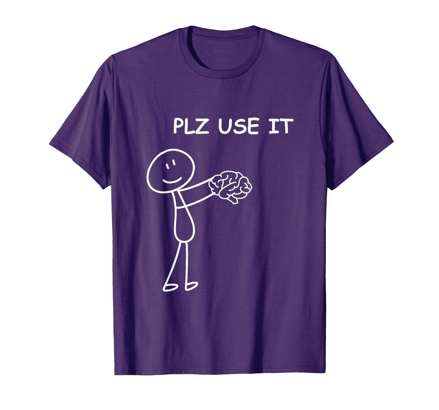 Stick person with brain . Please use it . T-Shirt