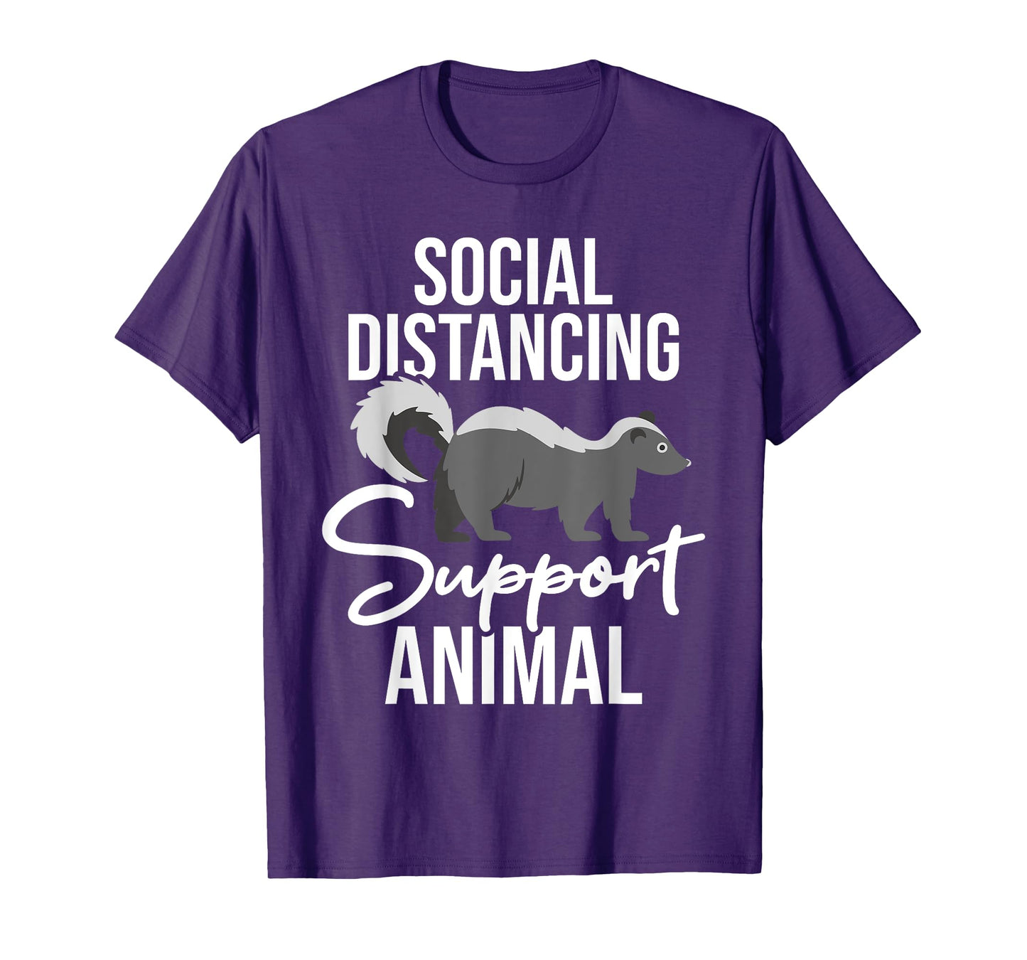 Social Distancing - Skunk Wildlife Lover Zookeeper Zoologist T-Shirt