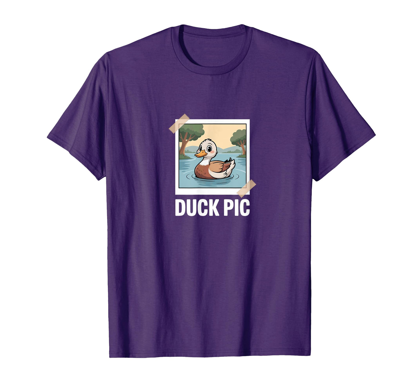 Duck Pic Funny Sarcasm Irony Duck Sarcastic Photo Fun T-Shirt